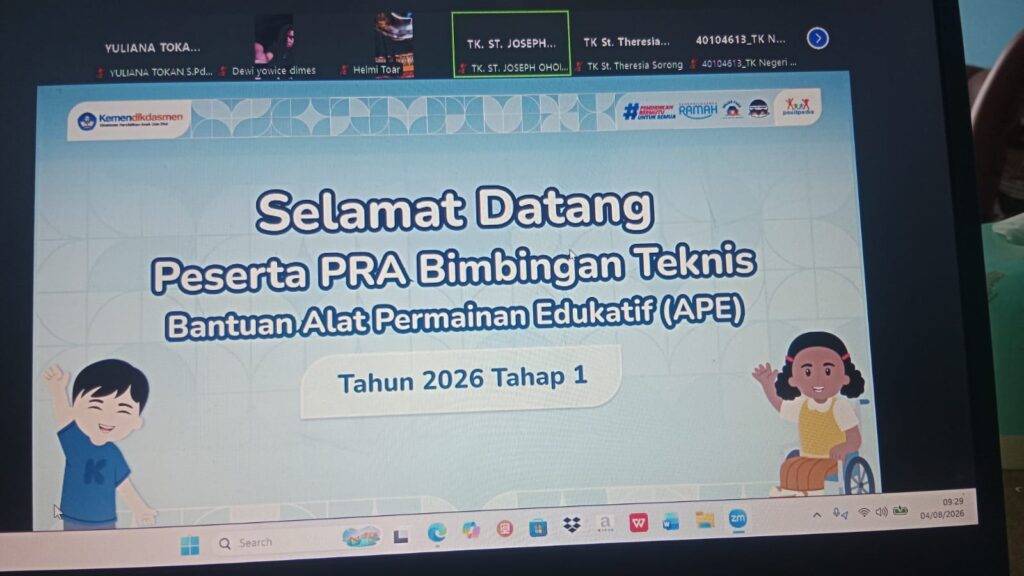 SATU-SATUNYA DARI KABUPATEN SIKKA, TK SINAR EGON RAIH BANTUAN SARANA PENDIDIKAN DARI PEMERINTAH