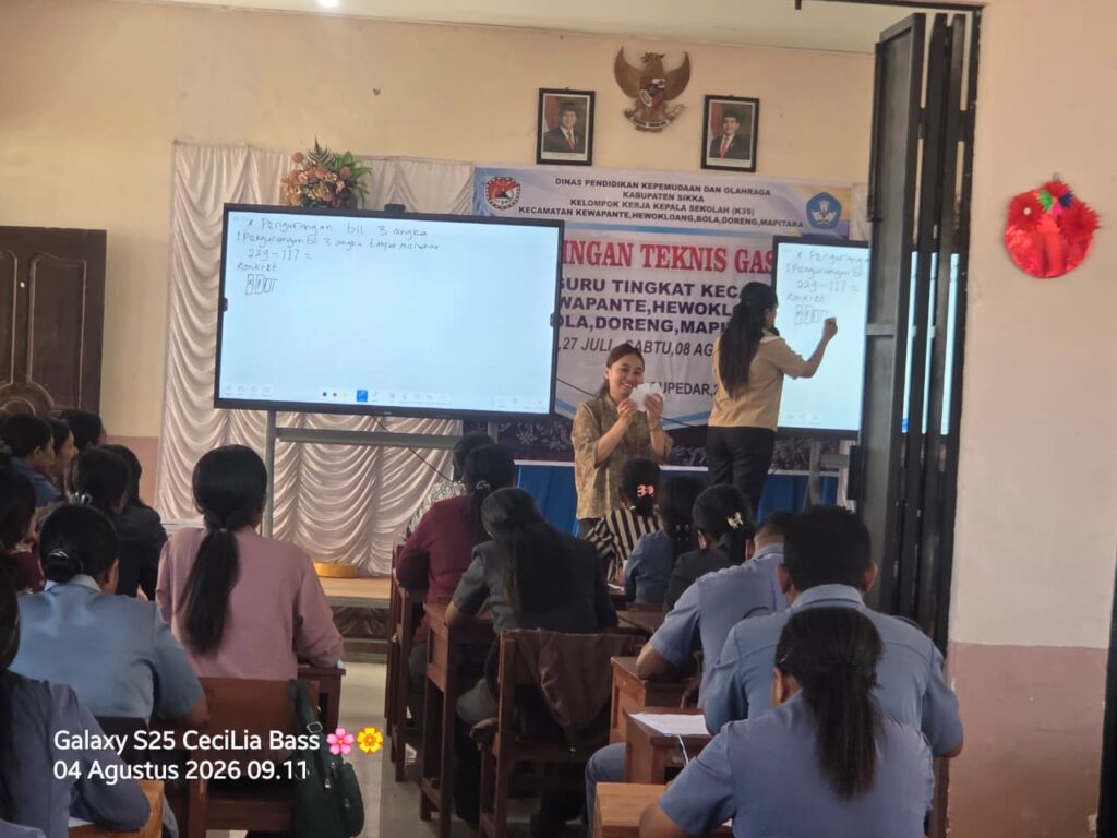 SEBELAS GURU SEKOLAH SANPUKAT JADI TRAINER BIMTEK GASING, DORONG PENGUATAN NUMERASI DI SIKKA